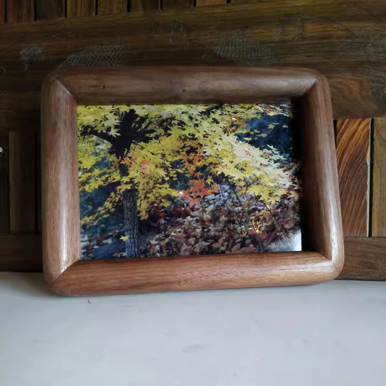 Rustic Handmade Solid Wood Photo Frame