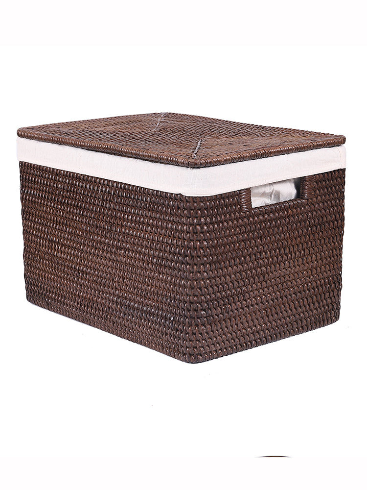 Rattan Storage Box  With Lid