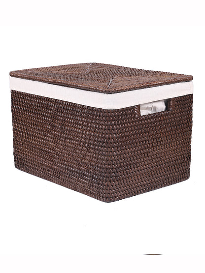 Rattan Storage Box  With Lid