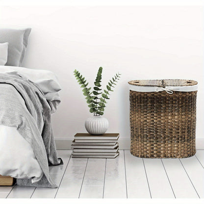 Hand-woven Portable Laundry Basket