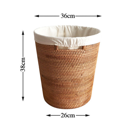 Slight Taper Wicker Laundry Hamper - Large