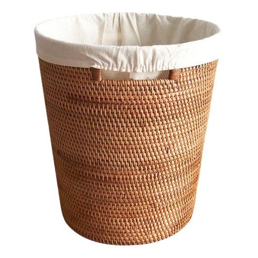 Slight Taper Wicker Laundry Hamper - Large