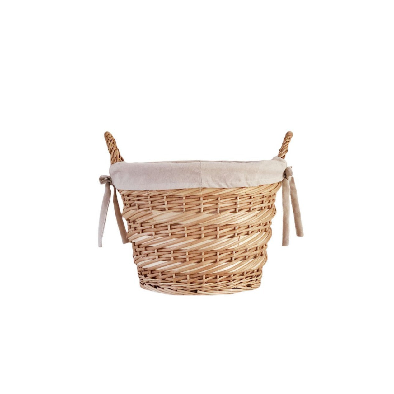 Wide Open Wicker Basket