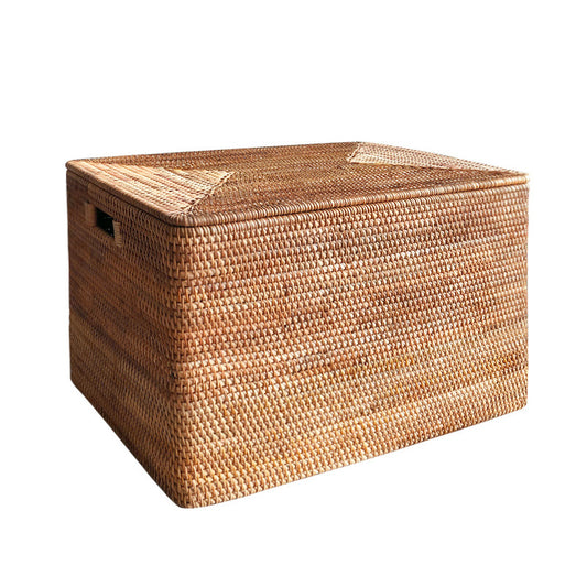 Rattan Rectangular Baskets with Lid  | Various sizes | Can Be Customized