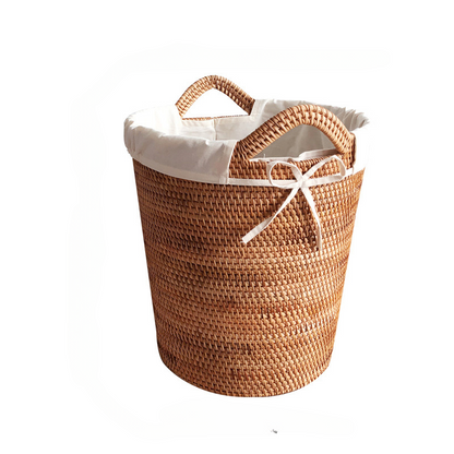 Slight Taper Wicker Laundry Hamper - Medium