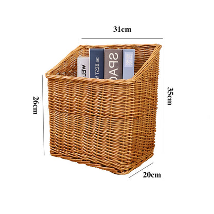 Wicker Magazine Organizer