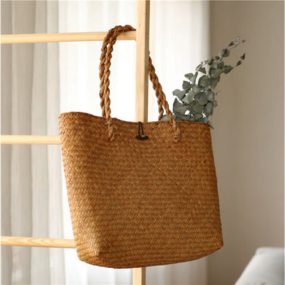 Wicker Beach Bag