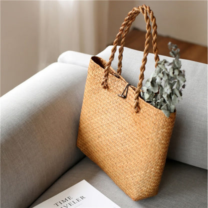 Wicker Beach Bag