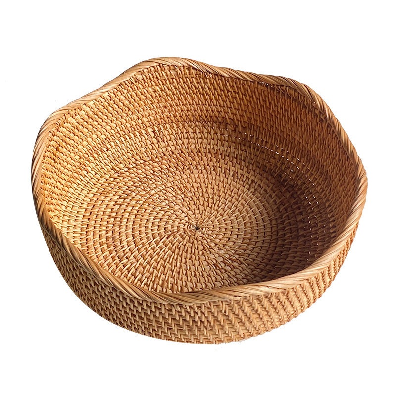 Rattan Round Storage Basket | Wave