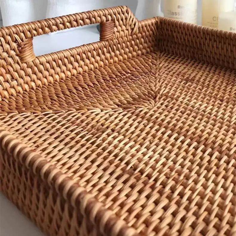 Rattan  Rectangle Basket Set