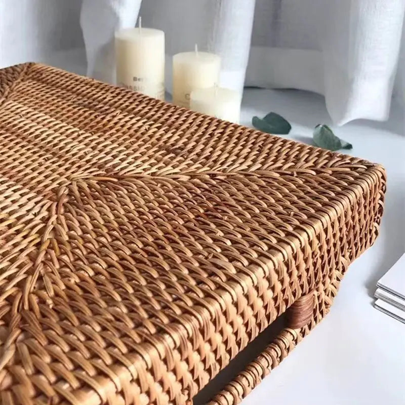 Rattan  Rectangle Basket Set