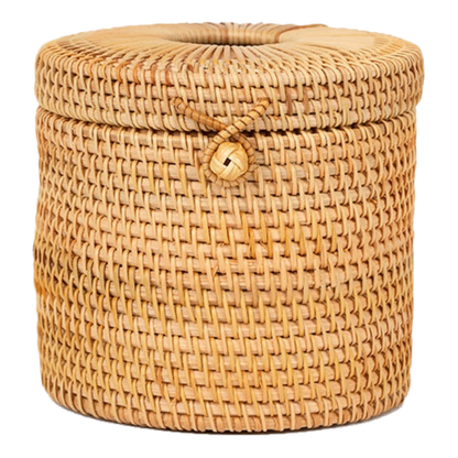 Rattan Cylinder Toilet  Roll Holder